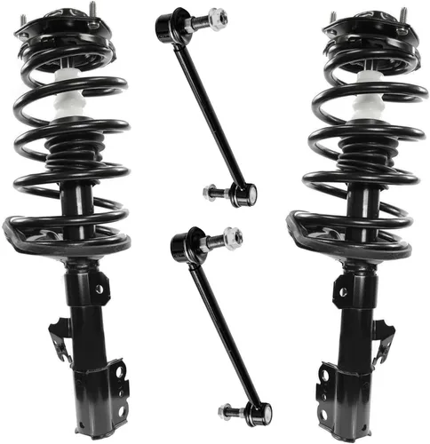 Vista 20 de Detroit Axle - Kit de 4 piezas RWD Puntales Delanteros Barras Estabilizadoras para Ford F-150 2021 2022 2023 2024, 2 Puntales con Resorte Helicoidal