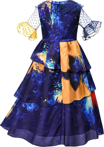 Vista 5 de Kaisebile Princess Costume Dress for Girls Birthday Halloween Party Dress Up with Accessories