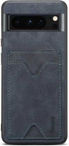Vista 3 de Funda diseñada para Google Pixel 8 Pro, funda delgada de piel sintética con soporte para ranura para tarjetas, función atril, a prueba de golpes