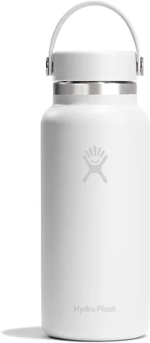 Vista 66 de Hydro Flask Botella de agua – Acero inoxidable aislado – Tapa flexible de boca ancha, antiderrames, a prueba de fugas y recargable en agave de 20