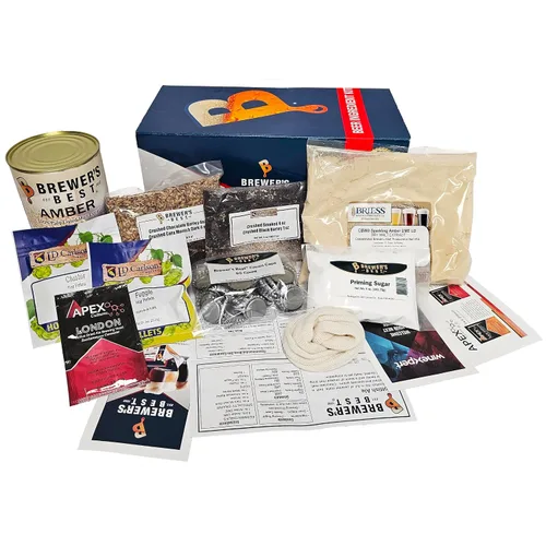 Vista 2 de Brewer's Best Kit de ingredientes de cerveza casera (5 galones), (Al escocesa)