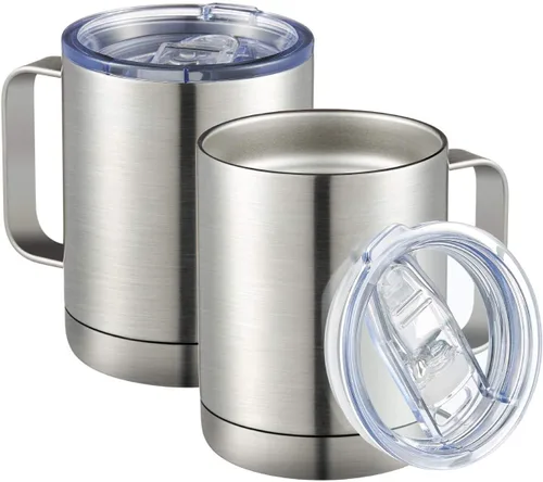 Vista 13 de MEWAY - Taza de café con asa, vaso térmico
