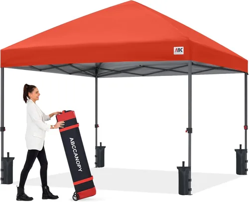 Vista 35 de ABCCANOPY Tienda de campaña desplegable de 10 x 10, protección contra la Beige