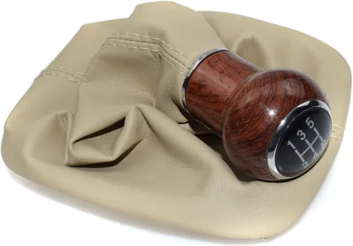 Vista 4 de eGang Auto Pomo de palanca de cambios de madera para Volkswagen Passat 1998-2004