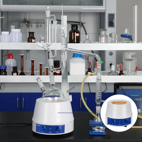 Vista 7 de Labasics Manto de calefacción, calentamiento y agitación Electromantles Manto de calefacción de laboratorio electrotérmico con agitador magnético