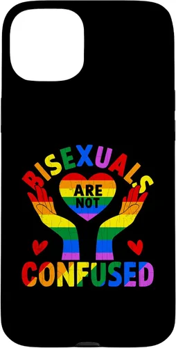 Vista 9 de iPhone 16 LGBTQ Gay Lesbian Funny Bisexuals Not Confused Pride Graphic Case