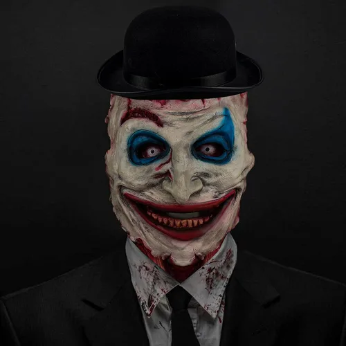 Vista 6 de Bulex Halloween Creepy Mask with Removable Magnet Scary Face Zombie Prorp Skull Mask - Double Layer Face Splittable Mask