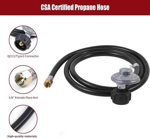 Vista 2 de Kit de manguera y regulador para Weber Part 7501 7502 Genesis Silver A & B Parts, Weber GS4 Genesis II/II LX Gas Grill, Genesis Gold B & C, Spirit