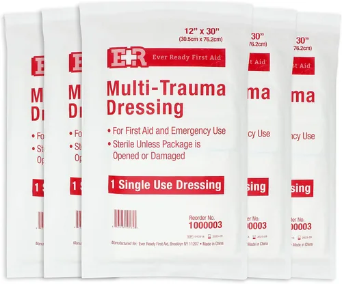 Vista 8 de Ever Ready First Aid Apósito no tejido estéril multitrauma 12" x 30
