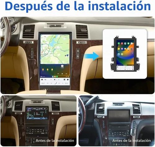 Vista 3 de 13.6 pulgadas Qualcomm Snapdragon Android Car Radio para Cadillac Escalade 2007 2008 2009 2010 2011 2012 2013 2014 Auto estéreo reemplazo