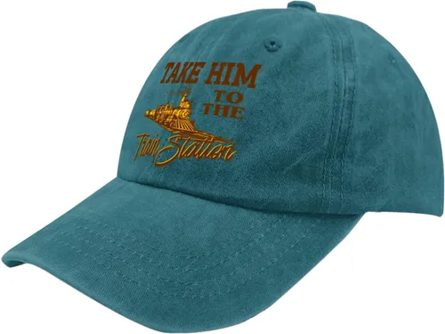 Vista 2 de Baseball Caps Take Him to The Train Station Dad Hat for Men Vintage Hats Adjustable