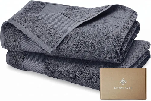 Vista 23 de BIOWEAVES 100% Algodón Orgánico 700 GSM Suave Juego de Toallas Premium de 6 Piezas Certificado GOTS, 2 Toallas de Baño, 2 Toallas de Mano y 2 Paños