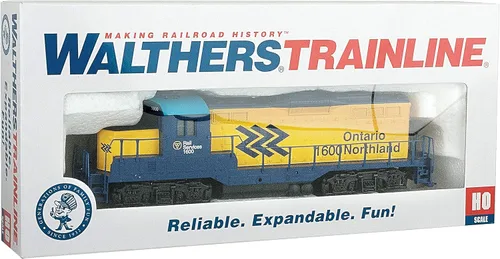 Vista 7 de Walthers Trainline HO - Modelo de tren a escala, Emd Gp9m Ontario Northland 5m Gris cable de red