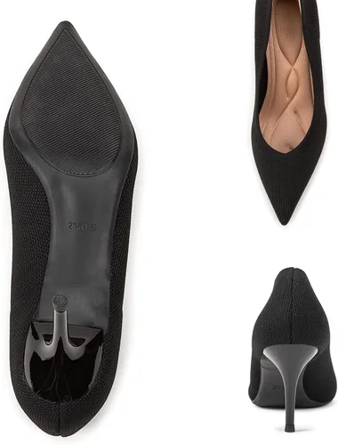 Vista 7 de LYTIYO Zapatos de tacón bajo con punta puntiaguda para mujer