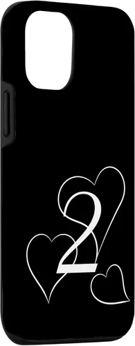 Vista 3 de iPhone 15 Vintage 2 years old with three big hearts Case