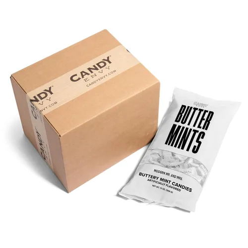 Vista 8 de Candy Envy - Modern Mr. and Mrs. Buttermints - Bolsa de 13 onzas - Aproximadamente 100 mentas envueltas individualmente - Recuerdos de boda