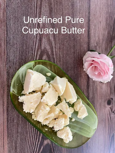 Vista 6 de Mantequilla Cupuacu - Pura y natural 8oz Fresca, rica y cremosa en mezclas de bricolaje Mantequilla vegana Uso para mantecas corporales batidas