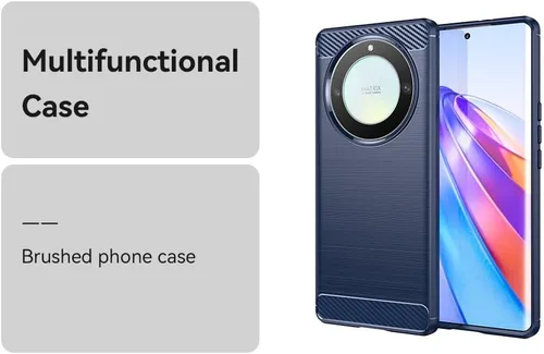 Vista 10 de for Honor Magic 5 Lite - Funda con 2 protectores de pantalla HD, antideslizante, absorción de impactos, flexible TPU fibra de carbono, parachoques