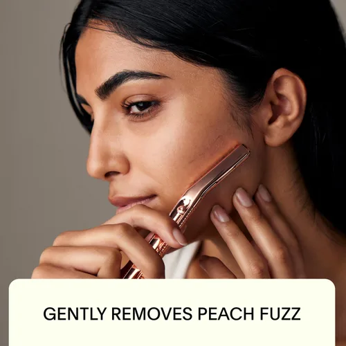 Vista 2 de Leaf Shave The Leaf Dermaplaner, Black - Maquinilla de afeitar dermaplaning reutilizable y herramienta exofliante para mujeres