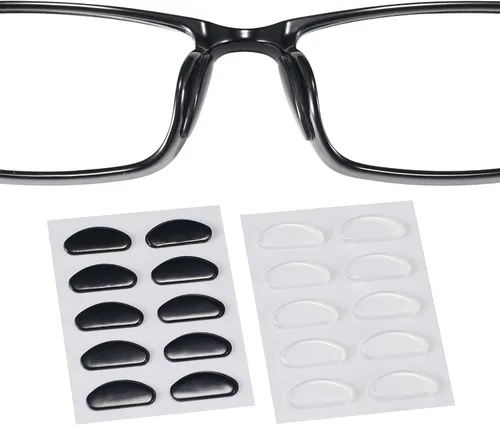 Vista 11 de Almohadillas para la nariz para gafas, diseño ultrafino de 0.051 pulgadas, almohadillas antideslizantes para la nariz con respaldo súper pegajoso