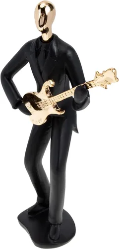 Vista 7 de ARTIBETTER Estatua de músico de guitarra, instrumento musical, guitarra, figura coleccionable, trofeo de música, adorno de escritorio para el hogar