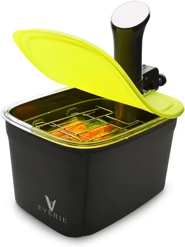 Vista 7 de EVERIE Contenedor versátil de 12 cuartos de galón con estante integrado y tapa plegable con bisagras y funda aislada compatible con todas