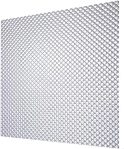 Vista 12 de Fluorolite Plastics - Paneles prismáticos prismáticos de acrílico transparente de iluminación fluorescente y LED, paquete de 4 unidades de 22 x 46
