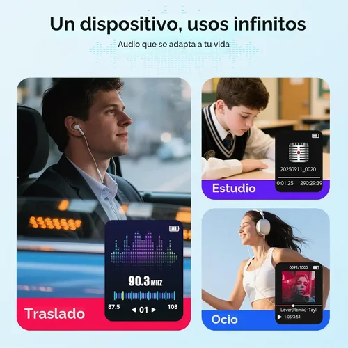 Vista 8 de Reproductor de música MP3 AGPtek – A02