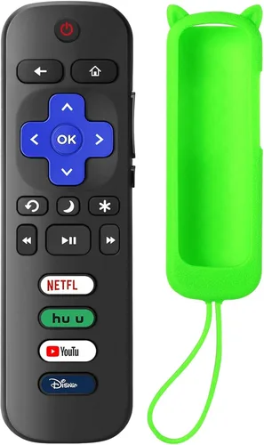 Vista 20 de Control remoto de repuesto para Roku TV con funda protectora suave, control remoto universal para TCL Roku/Hisense Roku/Onn Roku/Sharp Roku/Element