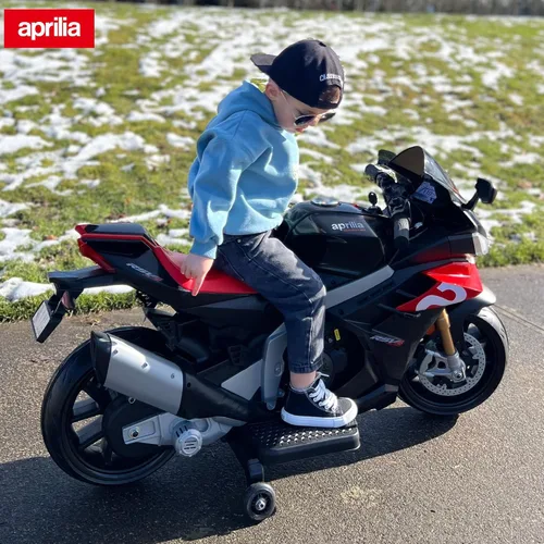 Vista 6 de Motocicleta infantil de 24 V, velocidad de hasta 10 MPH, motocicleta para Negro