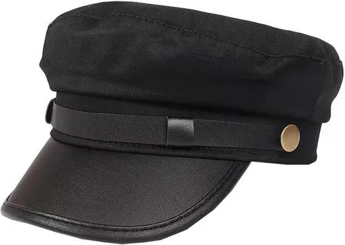 Vista 7 de Brcus Gorra para hombre y mujer, diseño de capitán de marinero, boina de pico