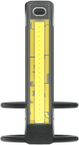 Vista 4 de Knog Plus - Luz delantera para bicicleta, luz LED COB para bicicleta, soportes para faros delanteros en manillares, horquillas delanteras, casco