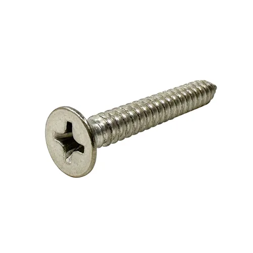 Vista 20 de Tornillos de madera M4x10mm, tornillo Phillips de cabeza plana de acero inoxidable, tornillo autorroscante de cabeza avellanada Phillips