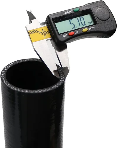 Vista 3 de 1.5" ID, 7" de longitud de pierna, codo de 90 grados, manguera acopladora de silicona, manguera de tubo de silicona universal reforzada de 4 capas
