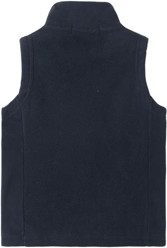 Vista 6 de LittleSpring Boys Girls Fleece Vest Sleeveless Jacket Full-Zip Fall Winter Warm Outerwear Negro