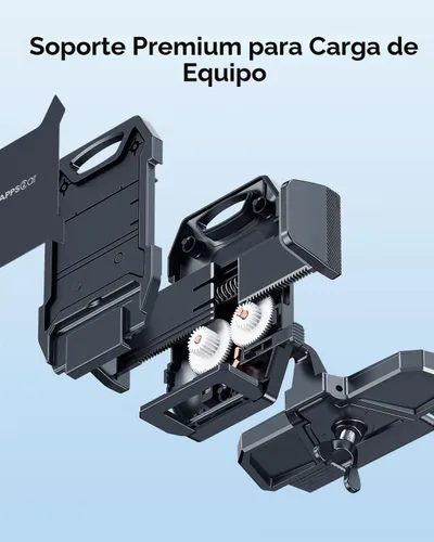 Vista 6 de APPS2Car Soporte de teléfono para ranura de CD resistente con diseño de operación con una mano, soporte para teléfono de coche manos libres