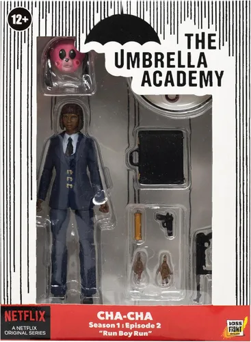 Vista 6 de Boss Fight Studio Figura de acción Cha-Cha de The Umbrella Academy – H.A.C.K.S. Figura coleccionable altamente articulada y personalizable