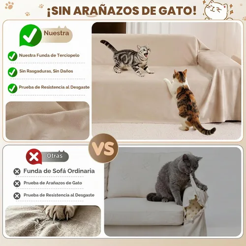 Vista 3 de Funda de sofá modular en forma de L, 2 piezas, ultra suave, impermeable, antideslizante, protector de muebles a prueba de mascotas y niños