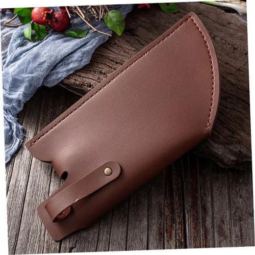 Vista 7 de Mobestech Funda protectora de cuero artificial para cuchillos de cocina, cubierta compacta para cuchillos de almacenamiento de chef, viajes, 9.76 x
