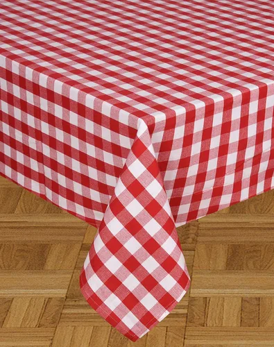 Vista 24 de Urban Villa - Mantel de mesa 100 % algodón, para uso diario, cenas familiares o fiestas en interiores o exteriores, a cuadros, color negro/blanco