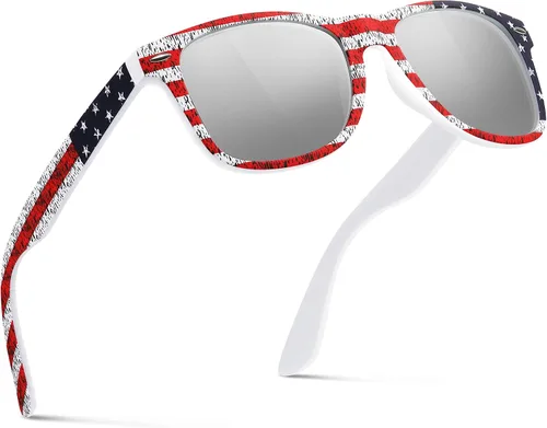 Vista 36 de FEIDUSUN Lentes de sol polarizados para hombre y mujer, lentes de sol retro negros para conducir, pescar, protección UV