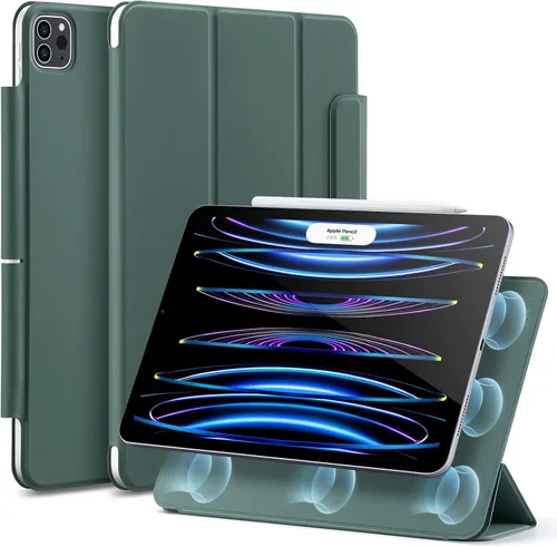 Vista 18 de ESR Funda para iPad Pro de 11 pulgadas, iPad Pro 11 Funda Folio (2022/2021/2020, 4ª/3ª/2ª generación), conexión magnética conveniente, soporte de 2