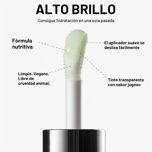 Vista 2 de Milk Makeup KUSH Sheer Hydrating Lip Oil Dragón Verde - Transparente