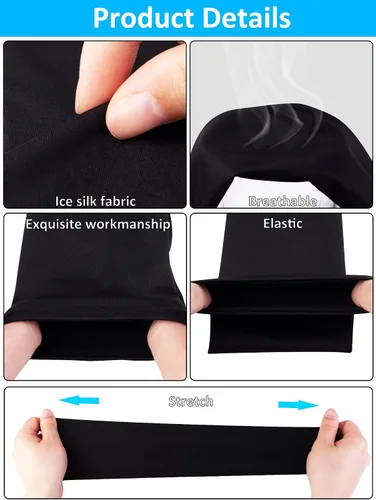 Vista 3 de 12 pares de mangas de brazo deportivos para niños, mangas de brazo para baloncesto y béisbol, con protección UV, protección solar, refrigeración
