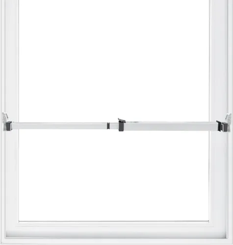 Vista 10 de SecurityMan Barra de seguridad para ventana, fácil de instalar para ventanas horizontales/verticales, barra de bloqueo de ventana ajustable