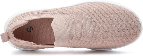 Vista 5 de PPQ Zapatos deportivos para caminar para mujer, ligeros, cómodos, transpirables, para viajar
