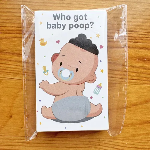 Vista 4 de Juego de rascar para baby shower de 40 piezas, divertidos suministros para fiesta de revelación de género con 5 tarjetas ganadoras, diseñado