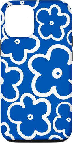 Vista 26 de Funda floral azul y blanca con diseño de flores silvestres para iPhone 16