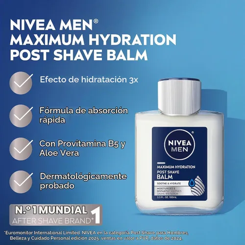 Vista 3 de NIVEA FOR MEN bálsamo para después de afeitarse, 3.30 oz.