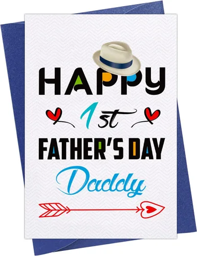 Vista 9 de WaaHome Tarjeta de regalo para el día del padre para papá de hija e hijo, I Love You My Super Hero Día del Padre, tarjeta de regalo para papá